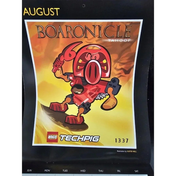 CISCO SNORT Calendar 2024 Snort Pig Hock'Em Sock'Em Pigbots Funny Wall Calendar - Picture 8 of 12